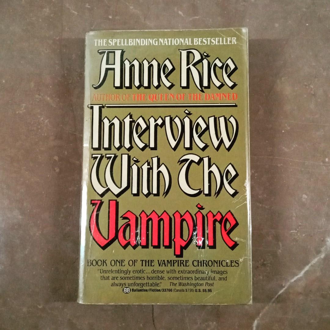 Anne Rice Interview With the Vampire (Category: Storybooks) located in Quezon City. Submitted by ipasa.pagkabasa (Listing ID 1062140626, Image 1). Description: .