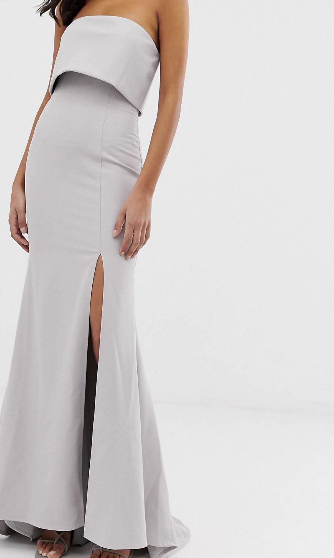ASOS Jarlo Bandeau Overlay Maxi Dress