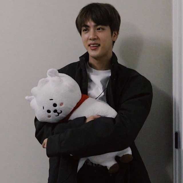 AUTHENTIC BT21 RJ Standing Plush Doll (Medium) BTS Jin, Hobbies 