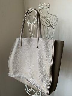 Auxiliary Leather Tote Bag