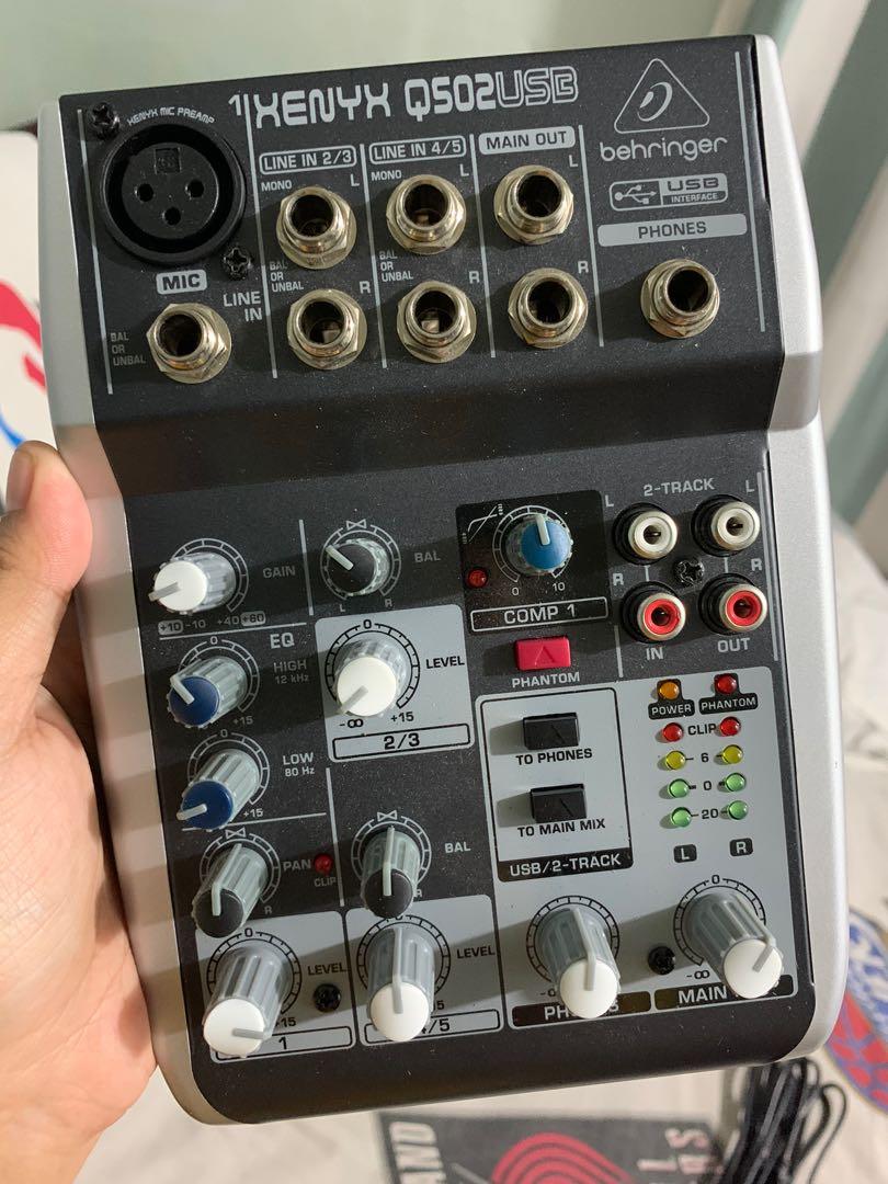 Behringer xenyx q502 usb mixer audio interface, Hobbies & Toys, Music