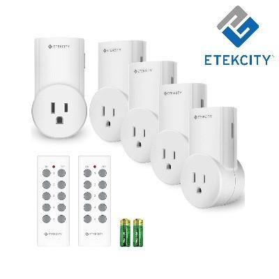Bnib Etekcity Wireless Remote Control Sockets Programmable Electrical Outlet Light Switch Plug For Power Strips Household Appliances Smart Home Up To 30m 100ft Operating Range White Electronics Others On Carousell