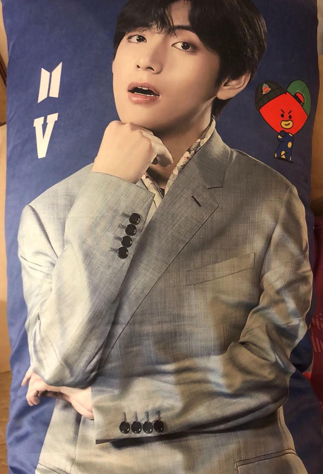 BTS V Taehyung Body Long Pillow BTS21 Bulletproof boy group soft long sleeping cylindrical pillow doll creative lazy plush toy cushion Hobbies Toys Memorabilia Collectibles Fan Merchandise on Carousel...