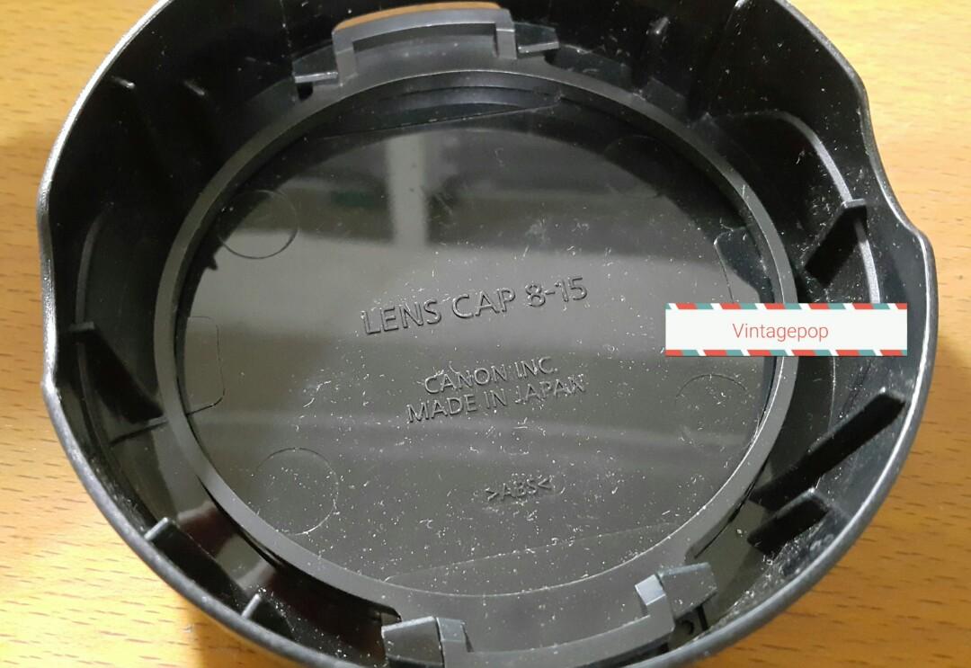 Canon EF 8-15 Lens Cap Rare (Category: Lens & Kits) located in Paranaque City. Submitted by vintagepopsicle (Listing ID 1062087843, Image 2). Description: Canon Lens cap for EF 8-15 f4L fisheye in like new condition. Excellent condition as seen in pics. Gcash and Lalamove..