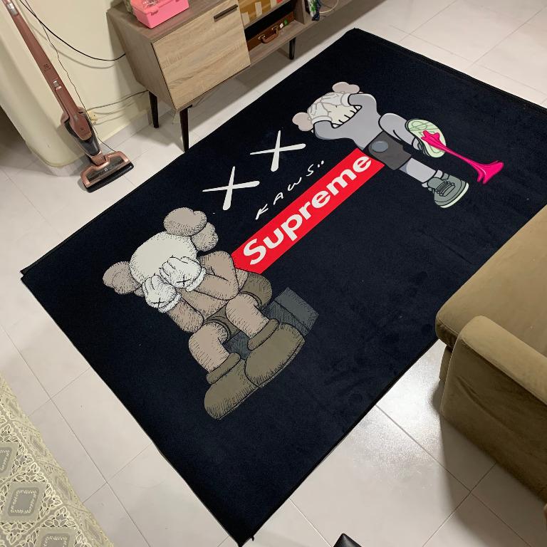 kaws supreme rug