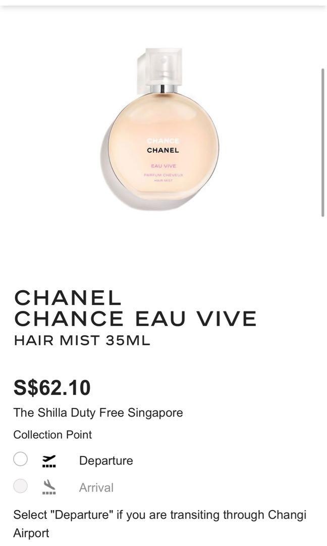 CHANEL CHANCE EAU VIVE HAIR MIST 35ML, Beauty & Personal Care, Fragrance &  Deodorants on Carousell