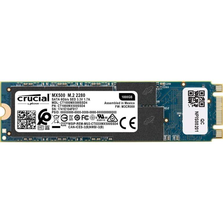 Crucial 1TB MX500 M.2 Internal SSD Solid State Drive CT1000MX500SSD4 (Category: Hard Disks & Thumbdrives) located in San Juan City. Submitted by princessshyph (Listing ID 1022387627, Image 2). Description: 1TB, Cache empowered, Low force utilization, Laptop and Desktop SATA 6 Gb/s interface, Compatible with Microsoft eDrive Consecutive 128KB Read and Write accelerates to 560MB/s and 510MB/s individually Working temperature – Commercial (0°C to 70