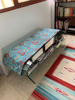 Curved Glass coffee table