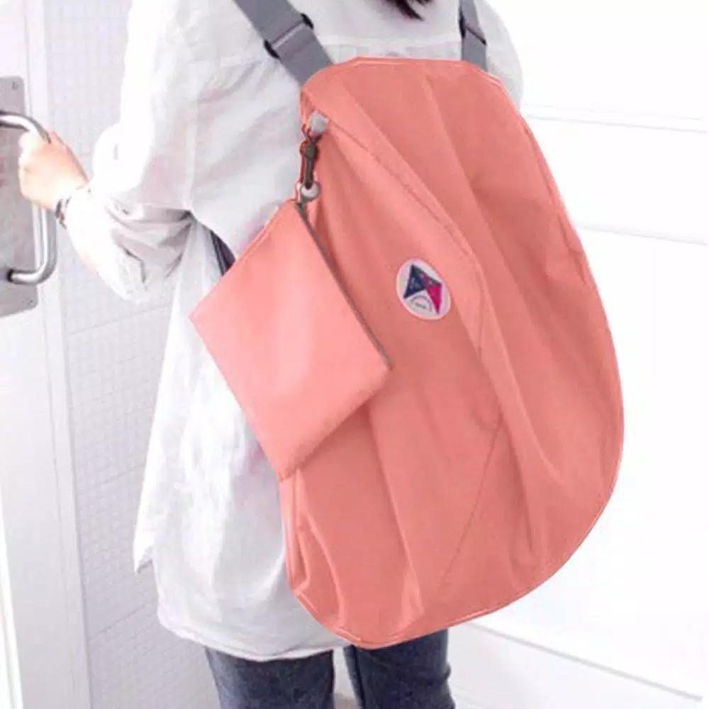Foldable Carry 3 Way Korean Bag Iconic Easy Multifungsi Ransel Lipat