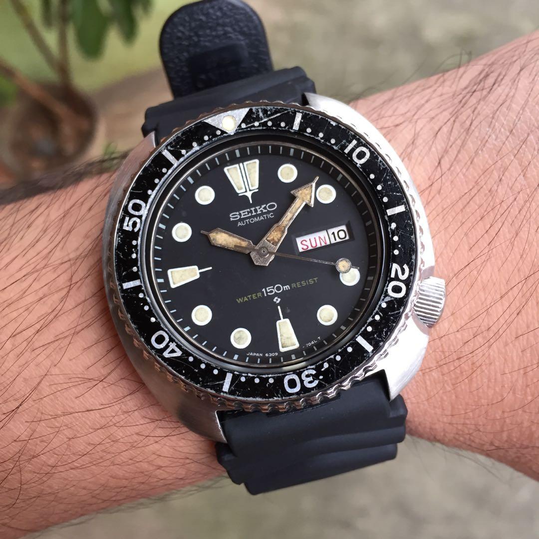 For Sale! 1979 Seiko Diver Automatic 150m 6309-7040 “Turtle🐢” Suwa Dial,  Men's Fashion, Watches & Accessories, Watches on Carousell