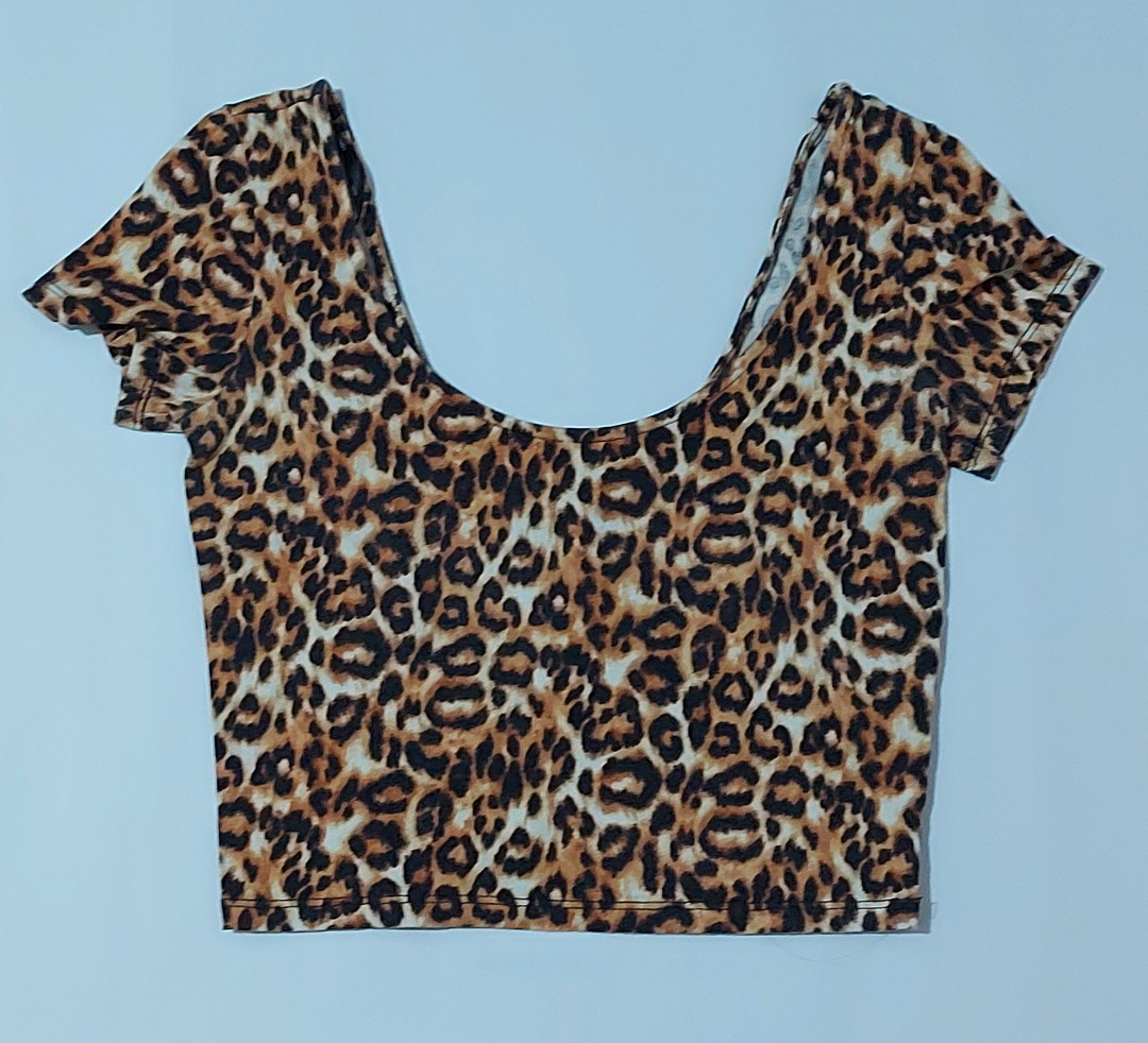 leopard crop top forever 21