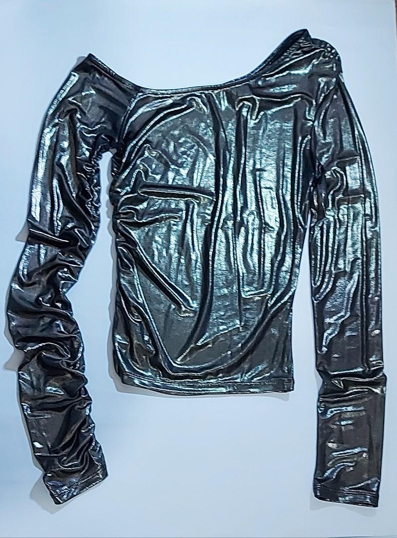forever 21 metallic top