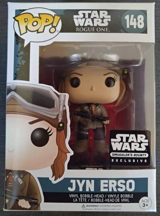  Jyn Erso POP! Star Wars Rogue One 148 Exclusive Version Vinyl  Bobble Head : Toys & Games