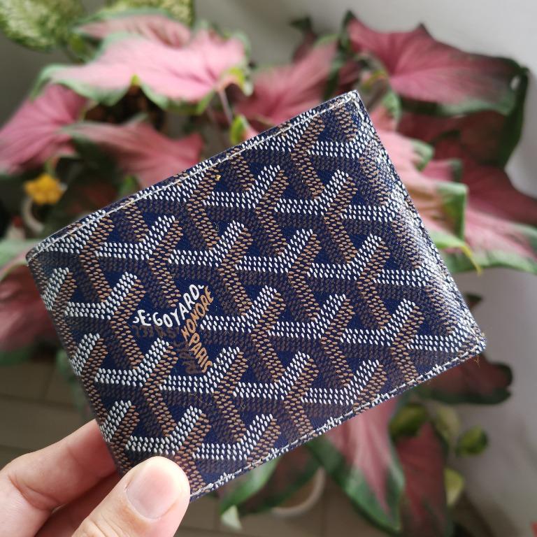 goyard navy blue wallet