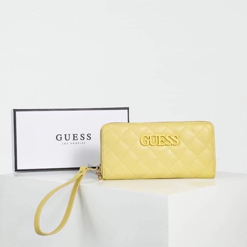 Guess yellow wallet online