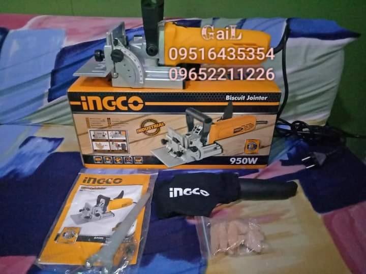 INGCO 950W Biscuit Jointer (Category: Construction Tools & Equipment) located in Caloocan City. Submitted by abieghail (Listing ID 1062049412, Image 3). Description: INGCO BJ9508 BISCUIT JOINTER Price : ₱3,950 APPLICATION: for wood , tool used to join two pieces of wood together. Voltage:220-240v-50/60Hz Input power:950w No-load speed:11000rpm Blade Diameter:100mm With 15pcs. biscuit dowel Meet-up @Nearby area / Delivery Nationwide! Via Lalamove 
