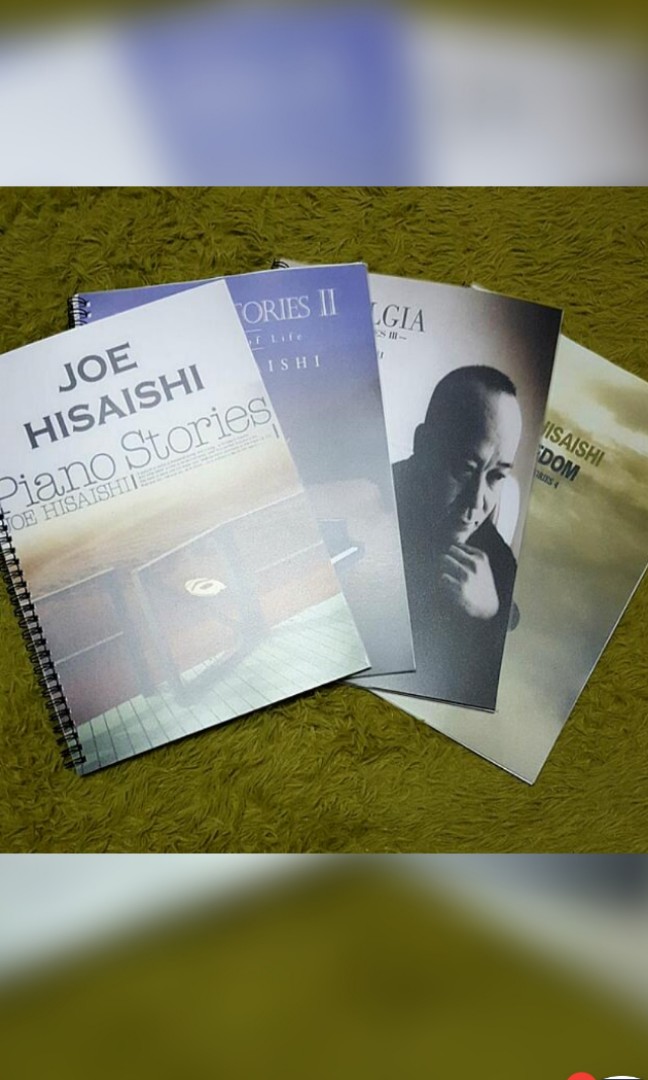 Joe Hisaishi Piano Book/Score Bundle, Hobbies  Toys, Books  Magazines,  Assessment Books on Carousell