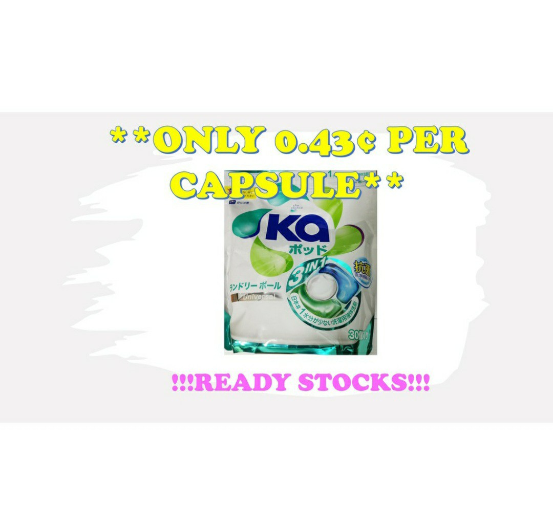 KA Laundry Capsule (3in1) Universal Refill Pack 30 Capsules, Everything Else on Carousell