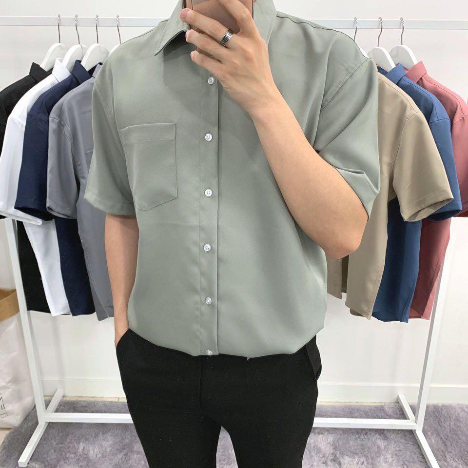 Men's fashion short sleeve shirts new arrivals