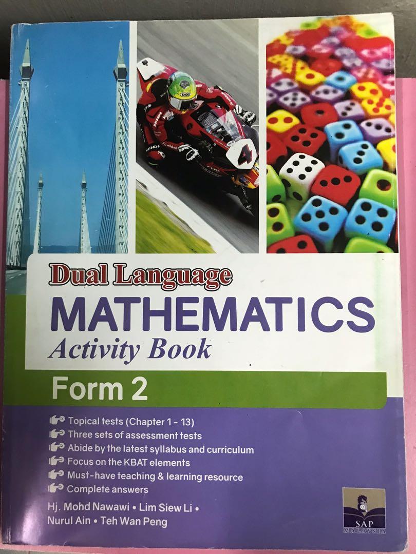 Kssm Mathematics Form 2 Activity Book Books Stationery Books On Carousell