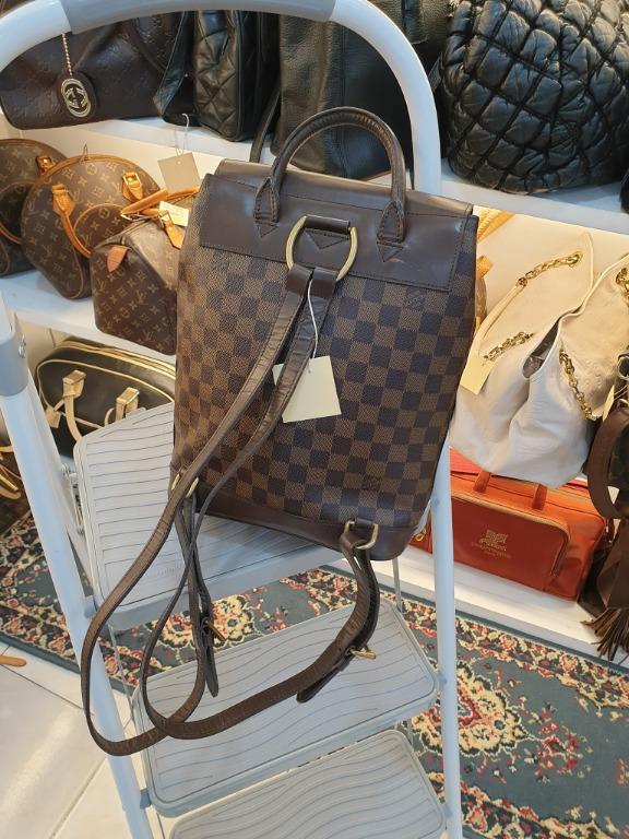 Louis Vuitton Damier Ebene Soho Backpack 101lv1 For Sale at