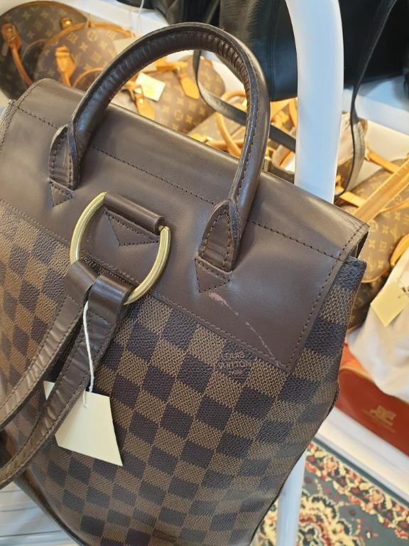 Louis Vuitton Vintage - Damier Ebene Soho Backpack - Brown