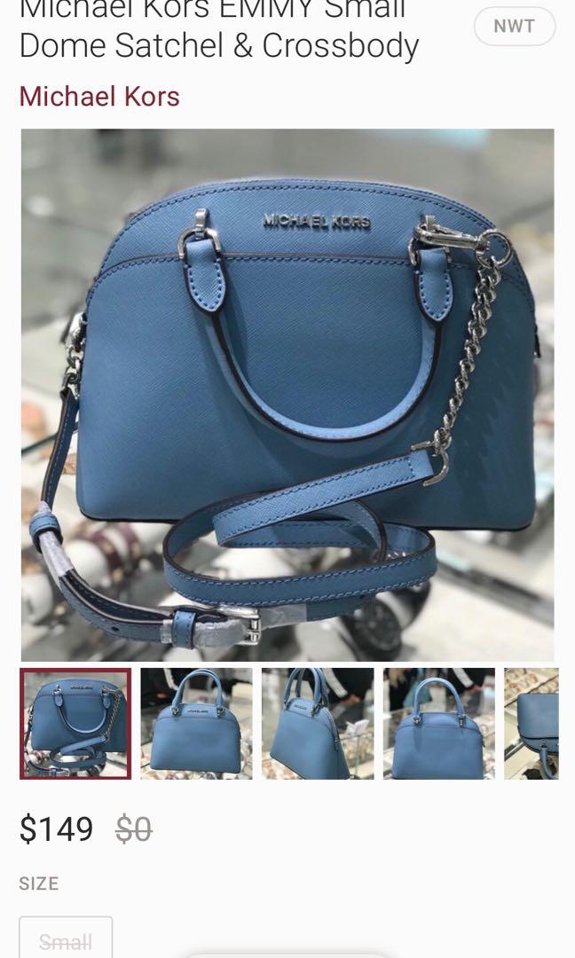 MICHAEL KORS 'Emmy' Dome Satchel, Women's Fashion, Bags & Wallets, Cross-body  Bags on Carousell