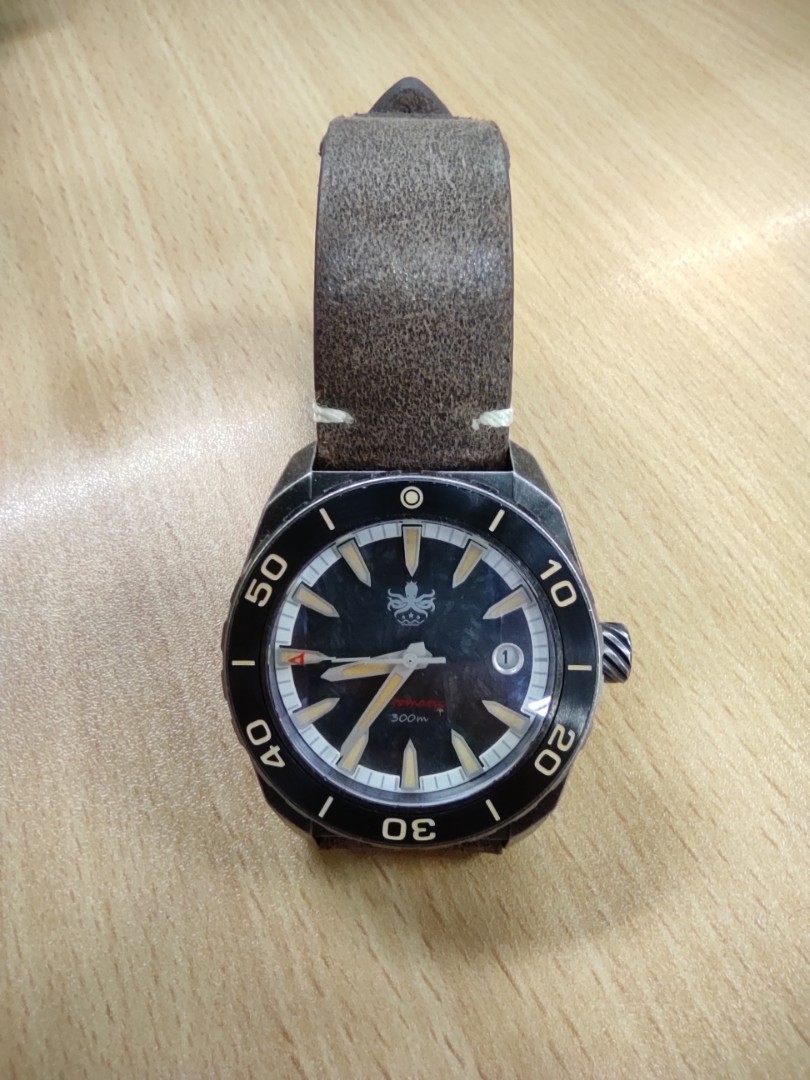 Microbrand PHOIBOS Proteus 300M Diver Unique design aged steel