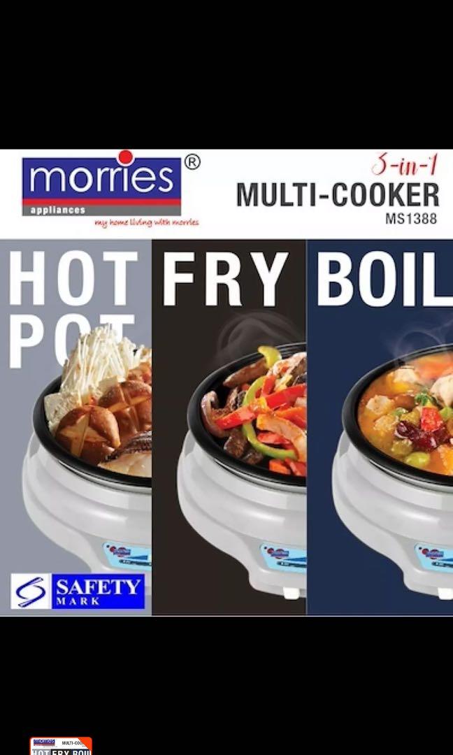 Morries 3 In 1 3L Multi Cooker MS1388 TV Home Appliances Kitchen Appliances Cookers on Carousell