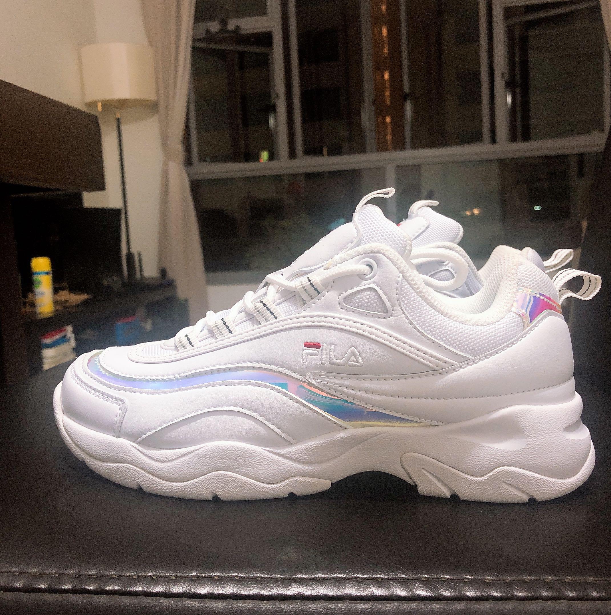 Fila ray hot sale prism white