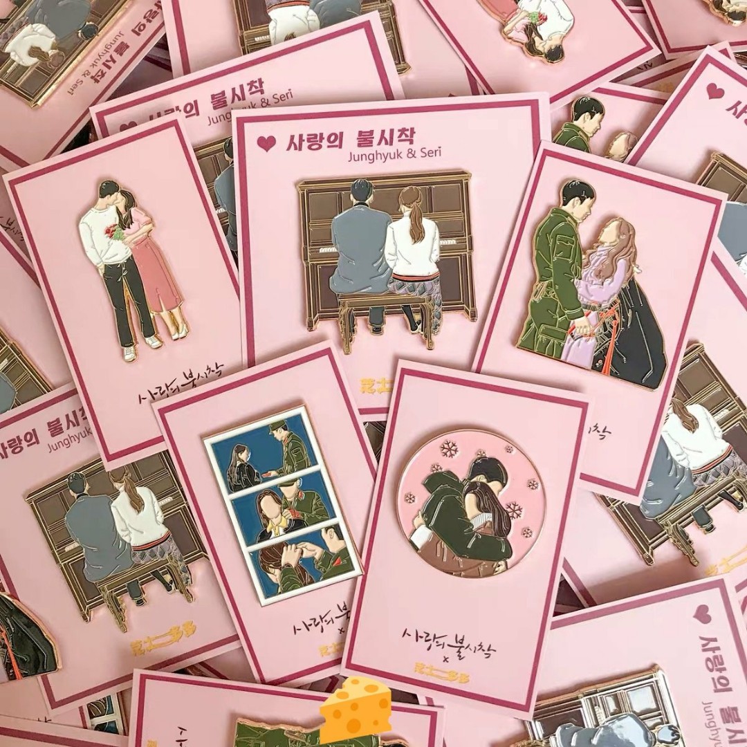 Crash Landing on You Enamel Pins, Hobbies & Toys, Memorabilia