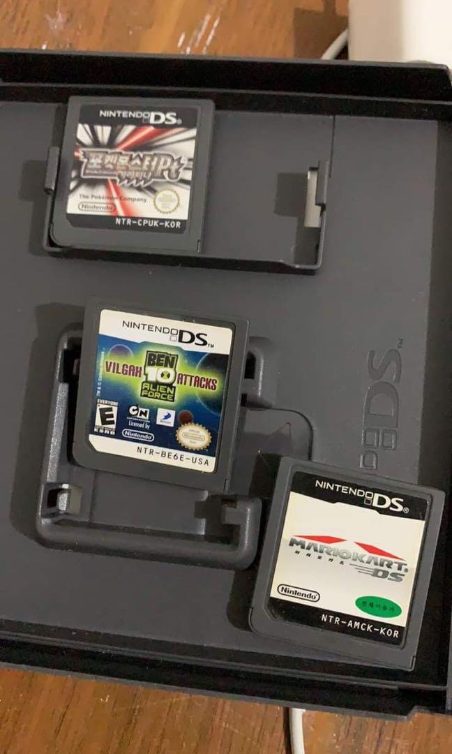 Nintendo DS games (Category: Controllers) located in Manila. Submitted by fitmeph (Listing ID 1062138089, Image 1). Description: Used but in mint condition Selling them bc I don’t use my Nintendo Lost the COD All for 1k but 400 each Pocket monster - SOLD Mario kart Ben10.