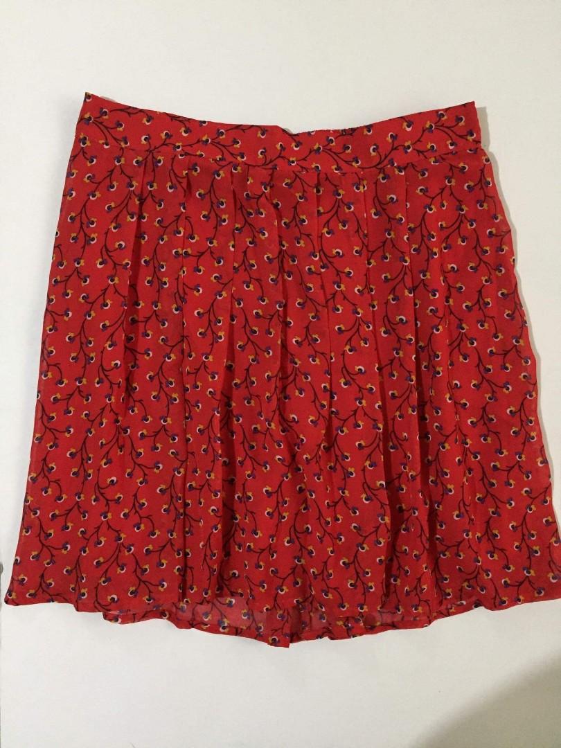 Old navy red skirt clearance