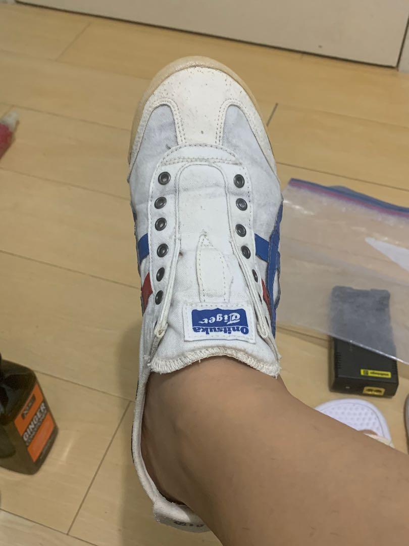Original Onitsuka Tiger Mexico 66 Slip On White Tricolor Men S Fashion Footwear Sneakers On Carousell