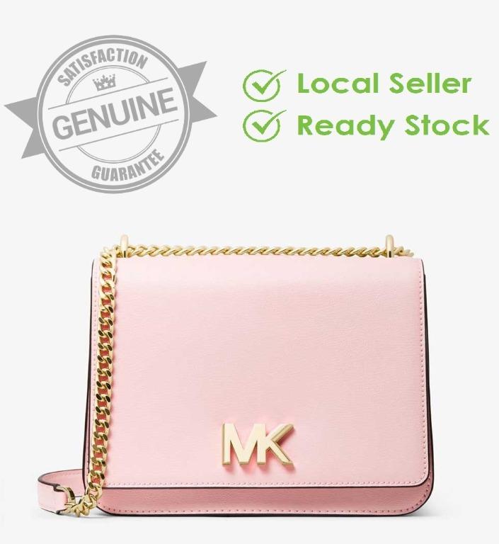 ORI MICHAEL KORS Mott Large Two Tone Leather Shoulder Bag