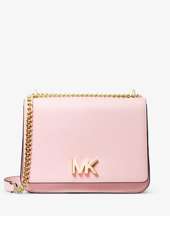Michael michael kors mott large logo and leather shoulder bag outlet