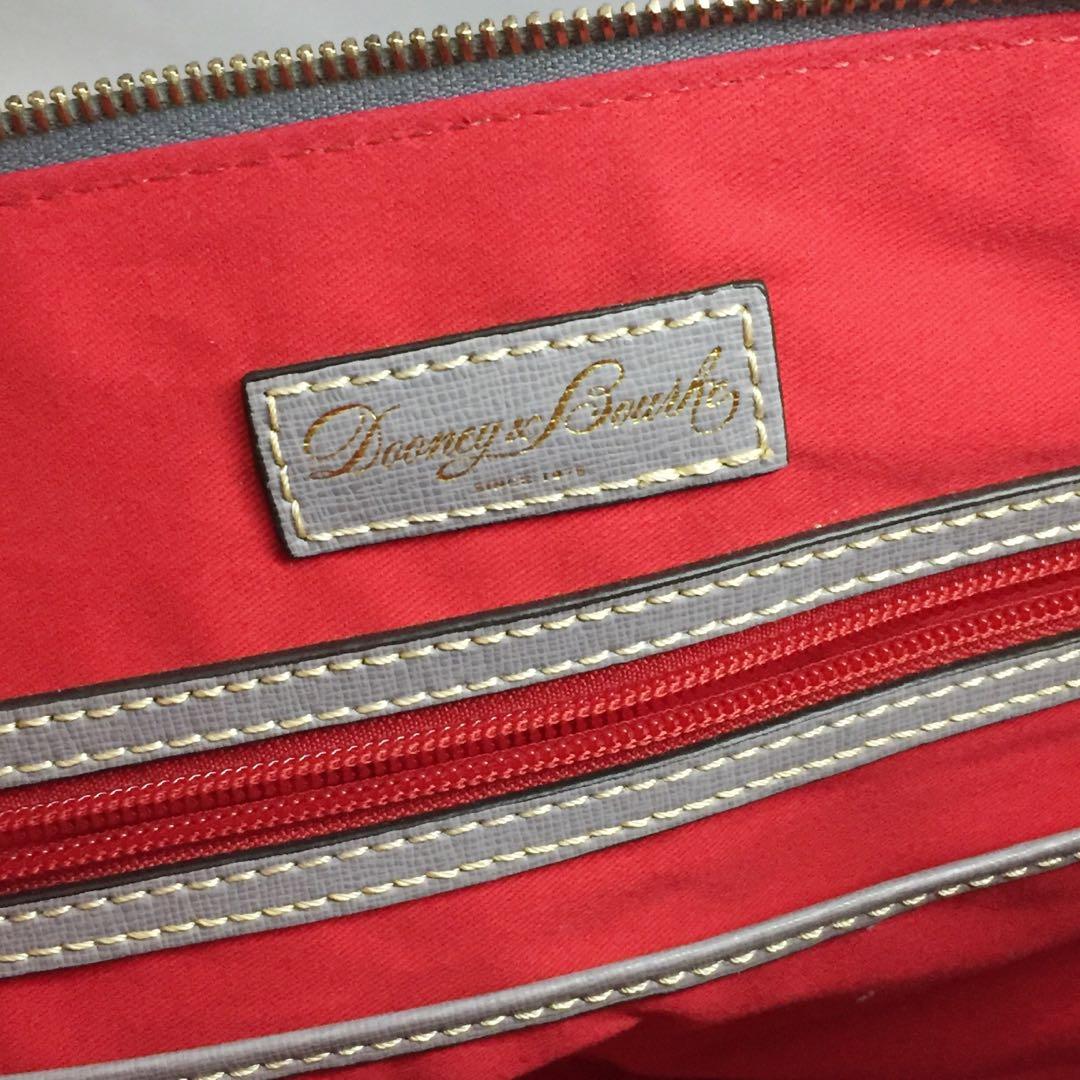 Original Dooney & Bourke Saffiano Large Zip Top Shopper Tote - SMOKE GREY,  Luxury, Bags & Wallets on Carousell
