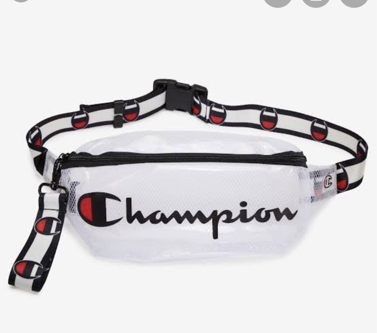 Original Transparent Champion belt bag, Men's Fashion, Bags, Bags Carousell