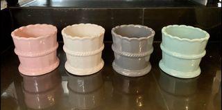 Pastel Ceramic Pot for succulent and cactus