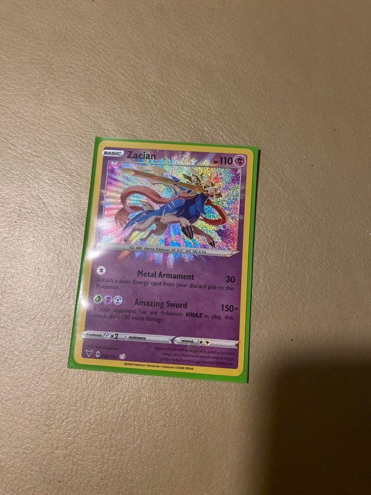 Pokemon Vivid Voltage Amazing Rare Zacian Toys Games Board Games Cards On Carousell Pokemon Vivid Voltage Amazing Rare Zacian Toys Games Board Games Cards On Carousell
