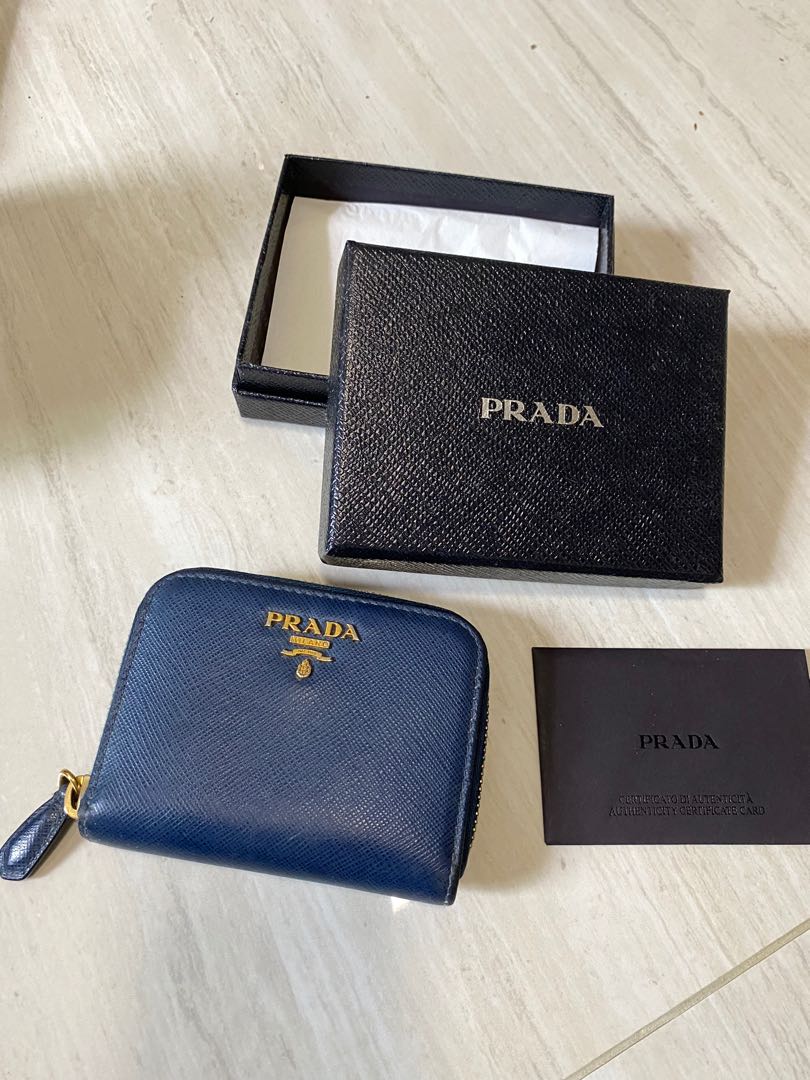 prada wallet with coin pouch
