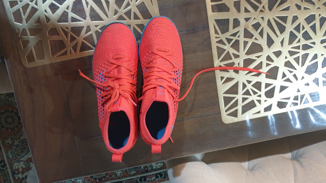 puma future orange blue