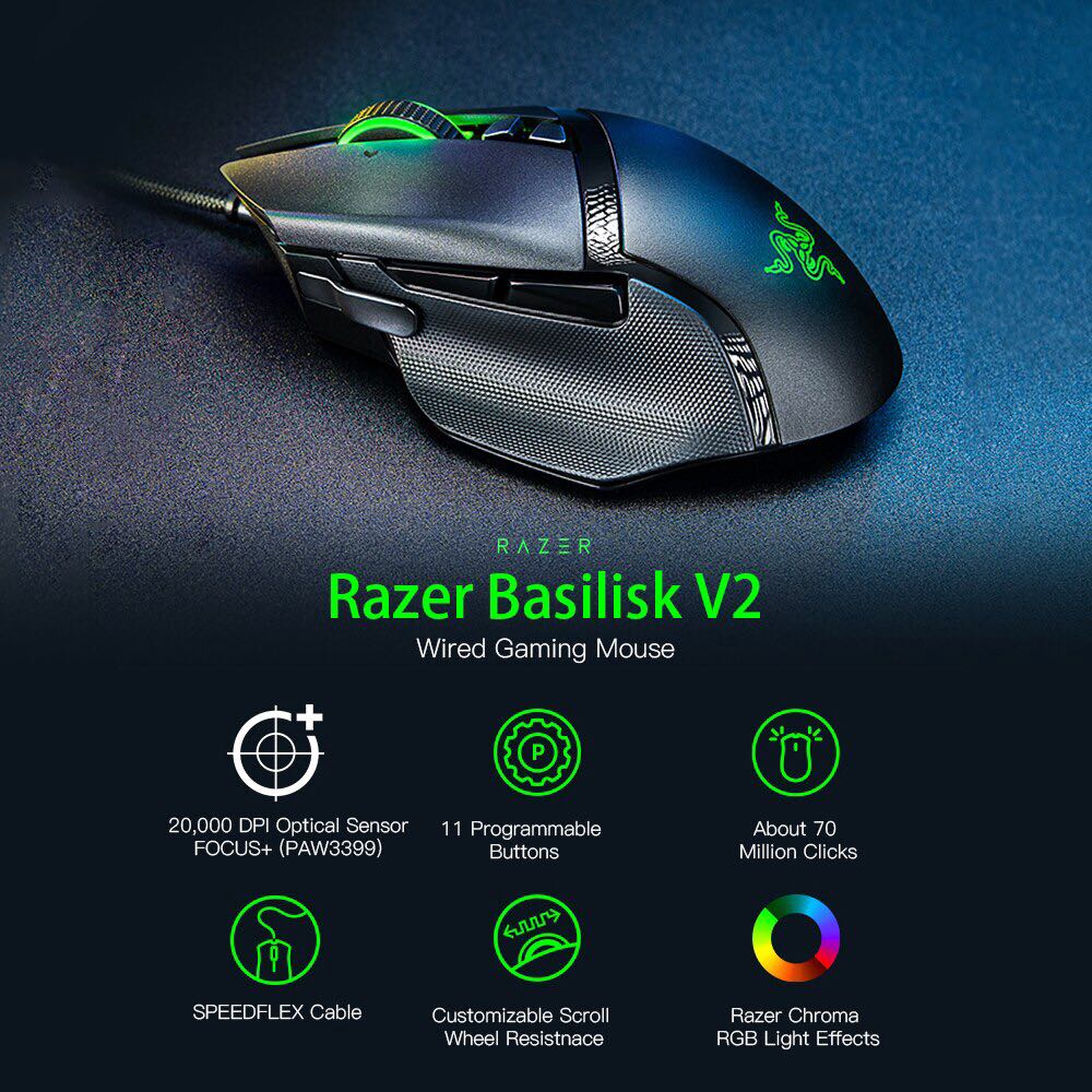 Razer Basilisk V2, Computers & Tech, Parts & Accessories, Computer ...