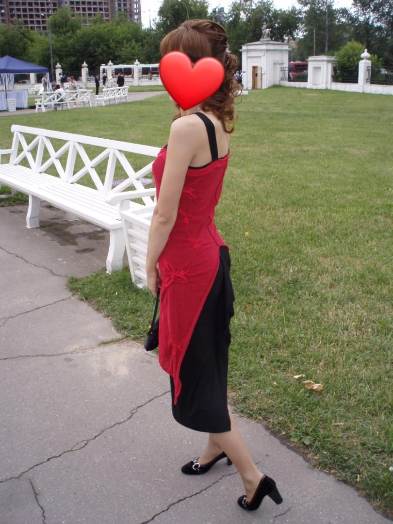 Red black cocktail dress store