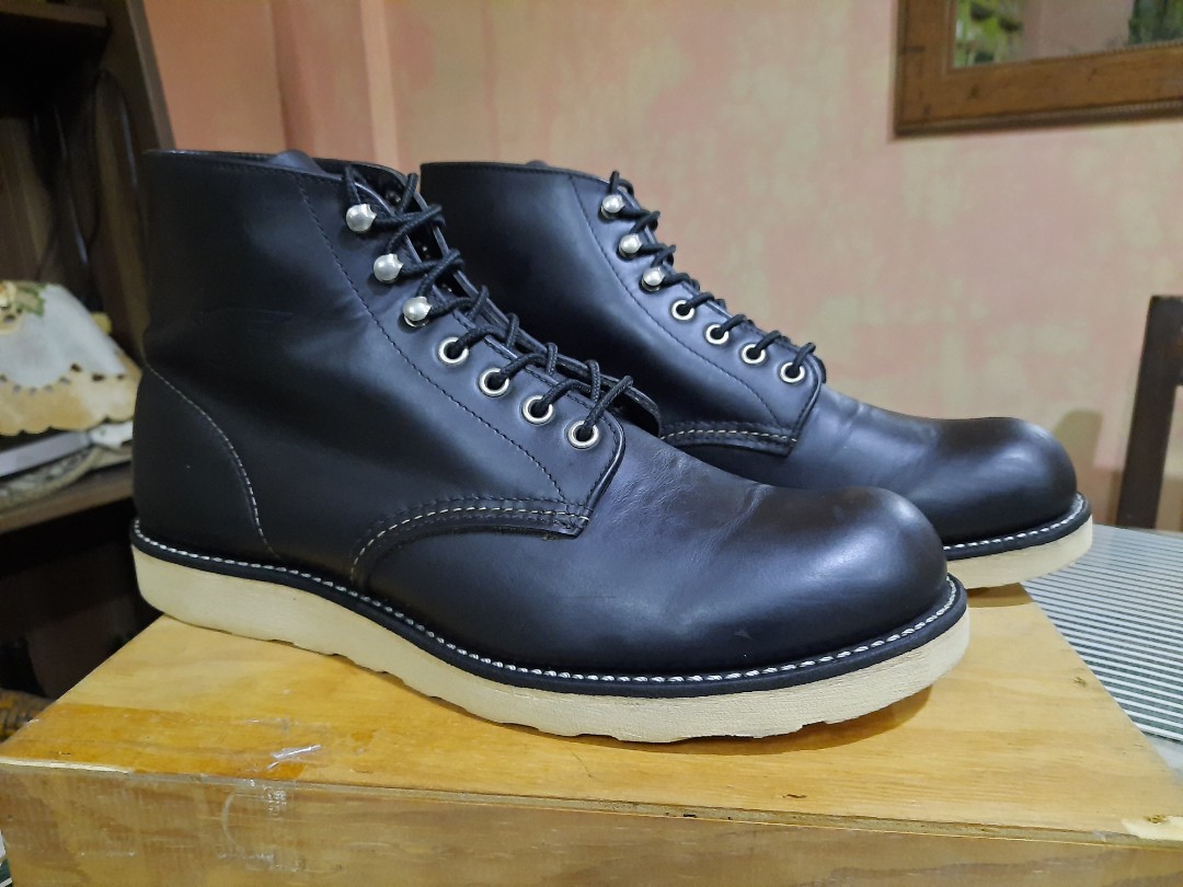 Red Wing 8165 Black Chrome Leather Redwing, Men's Fashion