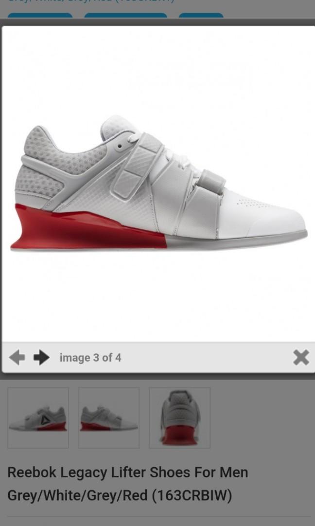 Reebok legacy best sale lifter black red