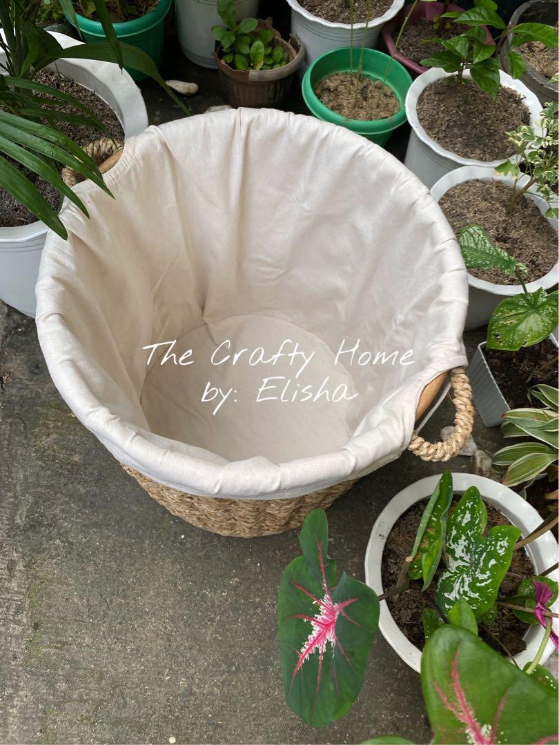 ROUND BURI HAMPER (Category: Laundry Baskets) located in Marikina City. Submitted by thecraftyhomebyelisha (Listing ID 1062050436, Image 3). Description: NEW ITEM 🌿 Round Buri Hamper with Cloth Lining😊 Dimension: 14.5x16.5 Upper diameter x height Location: Marikina Message now😊 https://www.facebook.com/TheCraftyHomeByElisha/.