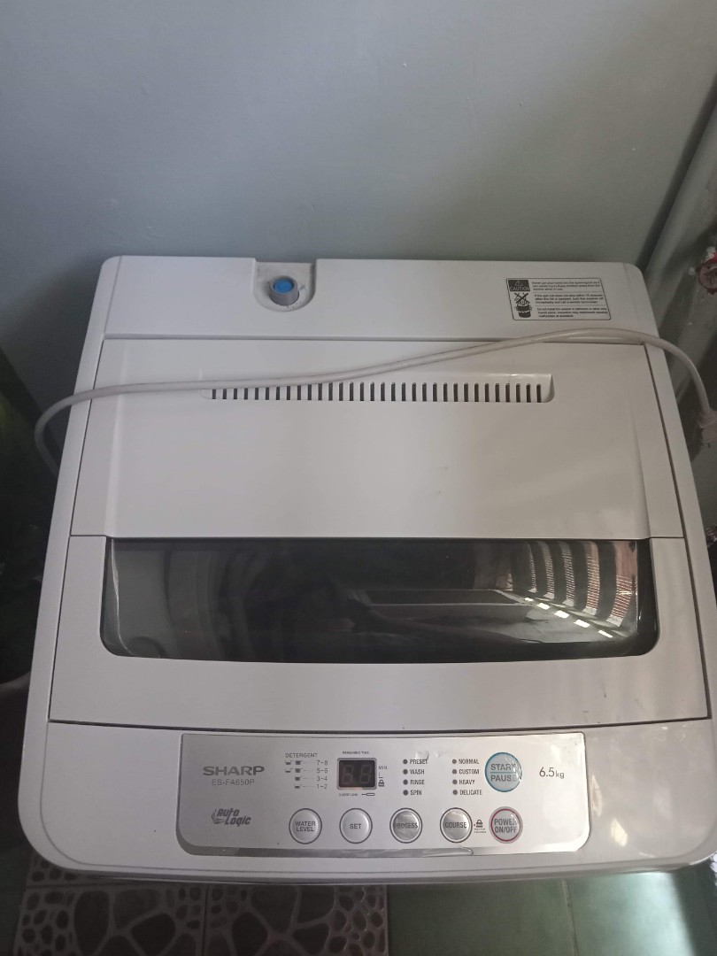 Sharp Auto Logic ESFA650P Automatic Washing Machine, TV & Home