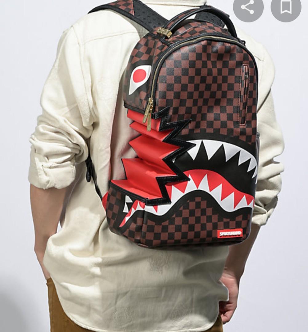 Sprayground Backpack Shark, Luxury, Bags & Wallets on Carousell