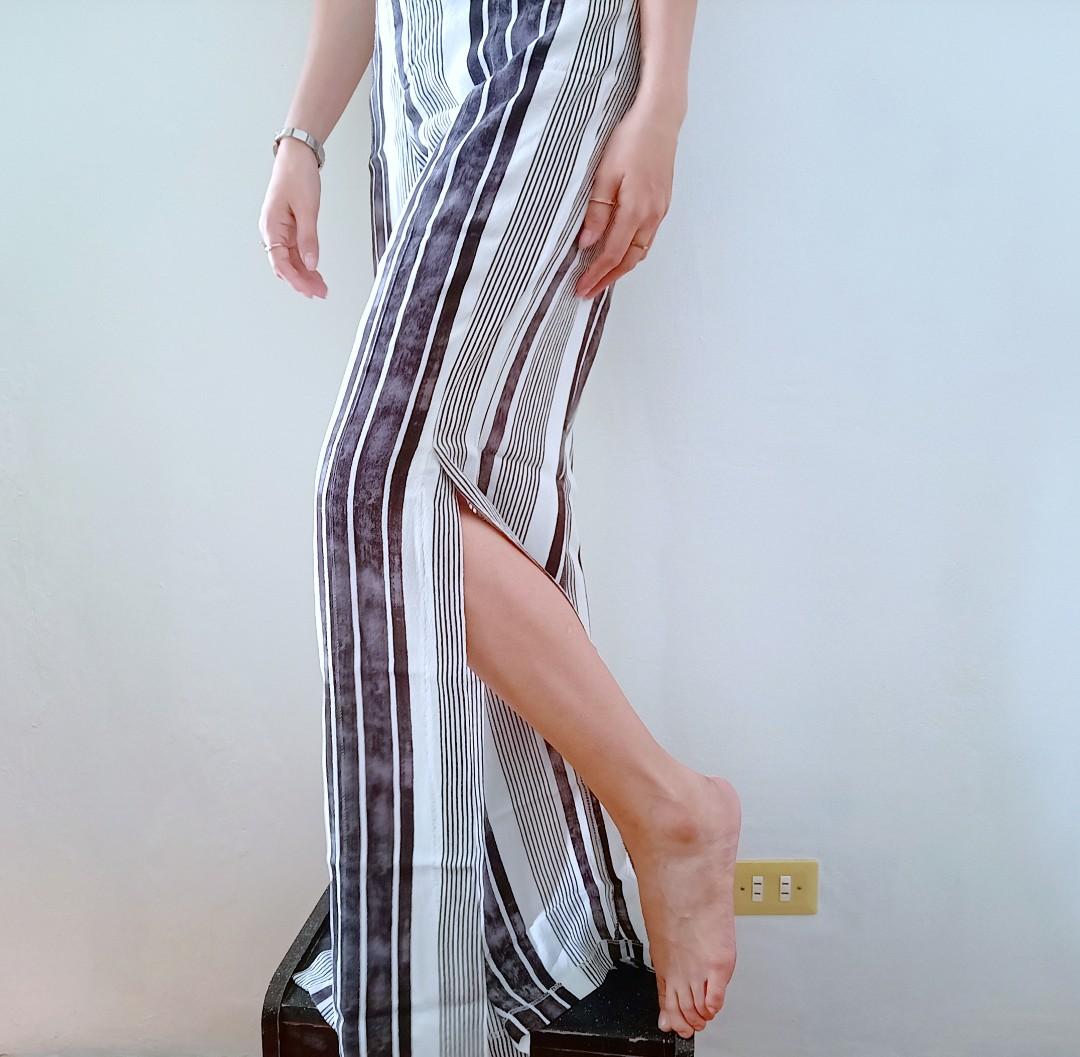 flowy pants with slits